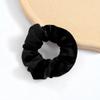 Anillo para el pelo con cremallera de terciopelo europeo y americano, anillo para el pelo de colon de cerdo de terciopelo, bolsa de almacenamiento simple, cuerda para el pelo