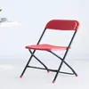 Silla plegable de plástico blanca para reuniones y capacitaciones al aire libre, apilable con respaldo, adecuada para uso en oficina y hogar, asiento engrosado y resistente
