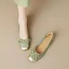 Zapatos de vestir sencillos franceses 2026 mujer lazo plano zapatos de abuela suela blanda boca poco profunda versátiles suela blanda zapatillas de ballet zapatos de mujer