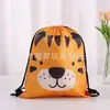 Bolsa con Cordón de Poliéster Serie Animales Lindos Elementos Serie Pascua Almacenamiento Fácil Transfronterizo y Portátil