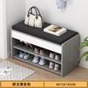 Taburete Cambiador de Zapatos para el Hogar Simple Multicapa Interior a Prueba de Polvo Bolsa Suave Puede Sentarse en Taburete para Zapatos Estante de Almacenamiento Zapatero Pequeño con Puerta