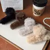 Presilha de Cabelo de Pelúcia de Alta Qualidade para Mulheres, Nova Grande Presilha de Tubarão para o Outono e Inverno de 2026 para a Parte de Trás da Cabeça, Presilha de Cabelo Peluda, Acessório de Cabelo