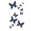 2026 Novo Modelo Transfronteiriço Série de Adesivos de Tatuagem Coloridos À Prova d'Água e Duradouros Flor Colorida de Rosa Peônia Flor de Ameixa Borboleta Ins
