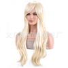 Novo filme transfronteiriço Barbie Barbie peruca de cosplay dourado claro cabelo longo ondulado micro-cacheado dourado