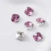 Pedrería sin base de Cristal K9, Pedrería Cuadrada con forma de Huevo de Paloma para Uñas, Accesorios para Uñas, Bolas de Pedrería para Uñas, Anillos Plateados