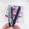 Diadema antideslizante con dientes de pedrería nueva 2023 para mujer, combinable para lavarse la cara, uso exterior, diadema para el pelo rota por presión de celebridad de internet, diadema transfronteriza