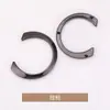Botões decorativos pequenos em forma de C com três furos, costurados à mão, estilo Chanel, adequados para roupas, casacos trench, peças de outer wear, suéteres e malhas.; botões de metal