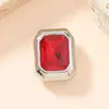 Luminária Pendente Única Estilo Novo Europeu e Americano Aço Inoxidável Luminária Pendente Pulseira de Luxo Retangular Diamante Colorido Colar Pulseira Acessórios