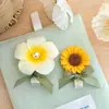 Lindo Girasol Frangipani Pinza para el Cabello Accesorios para el Cabello Divertido Pequeño Fresco Dulce Femenino Pinza Lateral de Pato Pinza para el Cabello de Niños