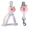 Arnés para Mascotas con Cabeza de Oso Linda, Arnés de Pecho Tipo Chaleco para Gatos y Perros, Ajustable para Perros Medianos y Grandes, No Lastima las Manos