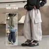 Pantalones Nuevos de Invierno para Niños de Edad Media y Mayores, con Felpa Adicional, Holgados, Versátiles, Pantalones Cargo, Deportivos Casuales para Niños, Joggers con Puños Elásticos