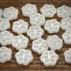 Botones de Resina Tallados con Forma Especial de Flor de Ciruelo Blanco Perlado Versátiles Botones para Camisa Falda Camisa Decoraciones Hechas a Mano para Bricolaje