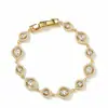 Pulseira Zircônia Marquise Super Brilhante, Estilo Levemente Luxuoso, Sensação de Alto Padrão, Joia Versátil Dopamina, Pulseira Transfronteiriça Europeia e Americana