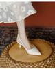 Sandalias de Verano de Tacón Alto con Punta Fina, Zapatos de Salón Cómodos de Tacón de Aguja Estilo Francés para Mujer, Nuevo Modelo 2026 con Correas Sexy