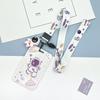 Juego de tarjetas de astronauta con carcasa rígida de plástico deslizante, tarjeta escolar para estudiantes, tarjeta de comida, cubierta protectora de una tarjeta, fábrica al por mayor con relieve
