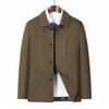 Jaqueta Masculina Nova de Primavera e Outono Moda Casual Jaqueta Casaco para Pai de Meia-idade