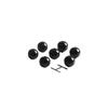 Cuentas redondas lisas de vidrio de 4-10 mm, cuentas sueltas para hacer joyas, pulseras, collares y pendientes hechos a mano, material por paquete.