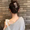 Pinza de Tiburón para el Pelo con Lazo de Felpa Estilo Chanel, Pinza para la Parte Trasera de la Cabeza, Pinza para el Pelo, Accesorios para el Cabello de Nuevo Estilo Otoño e Invierno