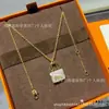 Bolso Nuevo Hermes Constance Cadena para Clavícula con Letra H, Completamente Incrustado con Diamantes, Artesanía de Precisión CNC, Grueso Baño de Oro Rosa de 18 Quilates, Venta al por Mayor desde Fabricante