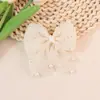 Lazo de Golondrina de Perlas Materiales Semi-Terminados DIY Accesorios Accesorios para el Cabello de Niñas Ropa Zapatos Calcetines Sombreros Bolsas Accesorios
