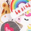 Etiqueta de bordado por computadora Duo Cool, accesorios de ropa con dibujos de frutas, adhesivos para parches, insignias, etiquetas de tela, pegatinas de tela