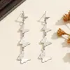 Pendientes Exagerados de Hoja Europeos y Americanos Transfronterizos al por Mayor Flor Pequeña Pendientes de Hoja Personalizados de Gama Alta Pendientes para Mujer Retro
