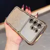Adecuado para Samsung S26Ultra Rhinestone Electroplateado Ola Brillo Ventana Grande Funda de Teléfono S25+ Avanzada Anticaída Suave
