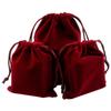 Bolsa de terciopelo con cordón en la parte inferior, bolsa de terciopelo para almacenamiento de joyas, impresión serigráfica, bolsa de cordón ligera y portátil