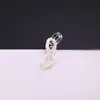 Cadena de cuentas acrílicas transparente en forma de U de cuatro secciones para manualidades DIY, llaveros, dijes para bolsos y pequeños accesorios