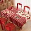 Mantel de Año Nuevo Impermeable y a Prueba de Aceite Mantel sin Lavado 2026 Lujo Ligero Atmósfera de Alta Gama Mantel para Mesa de Café de Año Nuevo