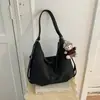 Bolsa Tote de Couro Macio com Textura Tecida de Nicho para Comércio Exterior Feminina Outono Grande Capacidade Mochila Casual Multifuncional Bolsa de Ombro Bolsa Transversal
