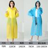Impermeable No Desechable Abrigo Poncho Largo Transparente Portátil Mochila para Espalda Impermeable Protector Unisex