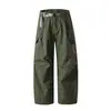 Rumeng 2026 Primavera y Otoño Nuevos Pantalones Funcionales de Secado Rápido Estilo Japonés para Hombre Pantalones Paracaidistas Sueltos Pantalones Casuales de Pierna Recta Pantalones Largos para Hombre