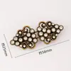 Broche Metálico Hueco para Cuellos de Cheongsam y Hanfu, Hebilla Decorativa para Abrigos y Peluches, Broche Antiexposición, Elegante Pinza para Bufandas de Seda