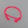 Pulsera tejida a mano con cuerda de algodón, pulsera de algodón y lino de color sólido, pulsera para mujer, pulsera sencilla de estilo japonés ins frío