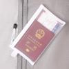 Bolsa para Cosméticos de Pasaporte, Viaje al Extranjero, Portátil Transparente para Tarjeta de Identificación, Tarjeta de Embarque, Portatarjetas, Cubierta Protectora, Bolsa para Documentos