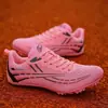 Nuevo modelo de otoño de zapatillas de clavos juveniles para atletismo, sprint, entrenamiento de examen físico, carrera y salto de longitud para hombres