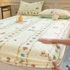 Funda de cama de terciopelo de leche espesada, de una sola pieza, con forro polar de invierno, funda de colchón de franela coral para dormitorio individual, juego de tres piezas