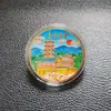 Monedas de Recuerdo para Atracciones Turísticas de Nanjing Templo de Confucio, Palacio Presidencial, Puente del Río Yangtze, Templo Jiiming, Medallas Conmemorativas del Periférico de Niushoushan