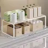 Prateleira de Armazenamento de Frutas e Legumes para Cozinha Bancada Cesta de Legumes de Múltiplos Andares Cesta Doméstica para Armazenamento de Temperos Óleo Sal Molho de Soja Vinagre Cesta de Lanches para Sala de Estar