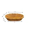 Cesta premium de snacks y frutas, cesta escurridora, frutero tejido de imitación de ratán, estilo de lujo ligero, bandeja de exhibición para sala de estar del hogar, bandeja para dulces
