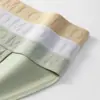 Calzoncillos para Hombre, Fibra de Bambú, Cintura Media, Corte Alto, Transpirables, Amigables con la Piel, Alta Elasticidad, Cómodos, Suaves, Ropa Interior para Hombre para Todas las Estaciones