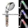 Filtro LED Lâmpada Controle de Temperatura do Chuveiro/Mudança de Cor Colorida Parada de Água com Um Clique Chuveiro Bico Grande 8008-F22