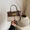 Diseño de Nicho Popular Transfronterizo Nuevo Bolso de Mano para Mujer Bolso Clásico Kelly Bolso de Hombro Cruzado de Moda