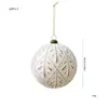 Colgante de bola de Navidad de plástico de color platino transfronterizo, adorno de copo de nieve de lujo ligero retro mate, decoración para árbol de Navidad