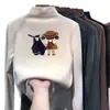 Camiseta de Manga Larga para Mujer en Color Albaricoque, Nuevo Estilo Otoño e Invierno 2026, Corte Delgado de Nicho, Favorecedora, Camiseta Base de Terciopelo Alemán, Top Único y Exquisito