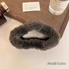 Clip de Pinza de Felpa de Piel de Conejo para Otoño e Invierno Volumen de Cabello en la Parte Posterior de la Cabeza de Mujer Pinza de Tiburón Multiplaca Pinza para el Cabello de Tiburón Desmedida Tocado
