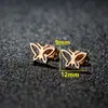 Pendientes de Mariposa y Búho Estilo Fresco Primavera 2026 Pendientes de Acero Inoxidable Piercing Moda Ins En Stock