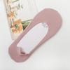 Calcetines de Verano para Mujer Finos Invisibles Color Sólido Algodón Puro Calcetines de Caña Baja Corte Arbitrario Seda de Hielo Sin Costuras Base de Toalla Calcetines Tipo Barco