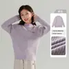 Ropa Infantil Suéter de Cuello Alto Medio para Niños 2026 Otoño e Invierno Nuevo Estilo Niños Grandes Suéter de Punto Cálido Ropa de Invierno para Niños Tendencia